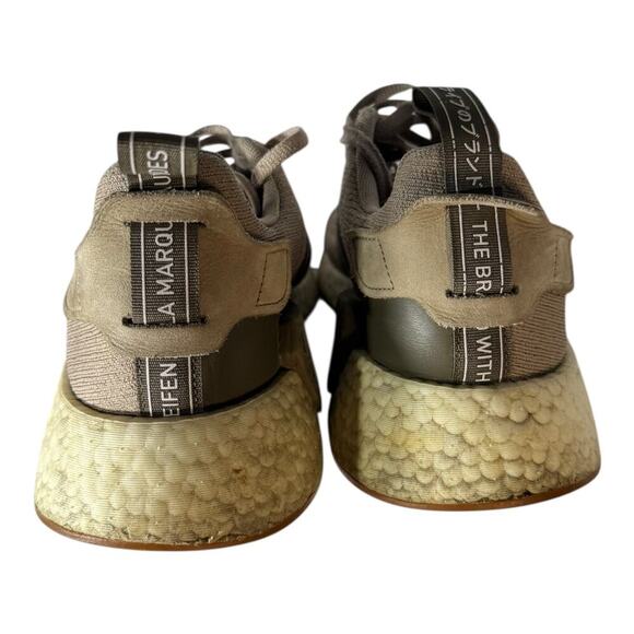 Adidas NMD R2 Running Shoes Sneakers Vapour Gray Tan Brown 2017 Mens Size 11 - Picture 4 of 7